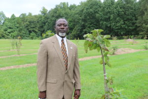Reggie Singleton, one Public Health’s policy coordinators, was inspired to create edible landscapes in Mecklenburg County.