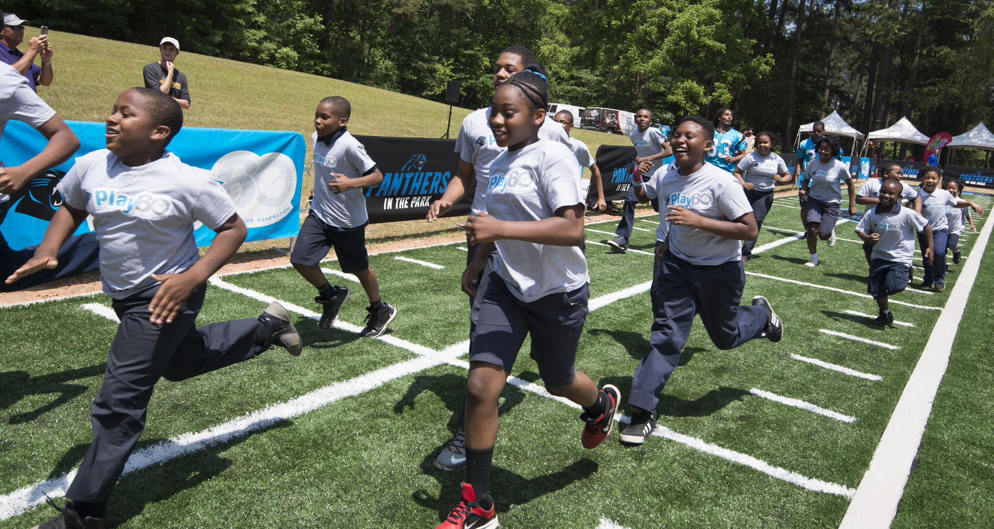 Play60 challenge course at Hornets Nest Park.