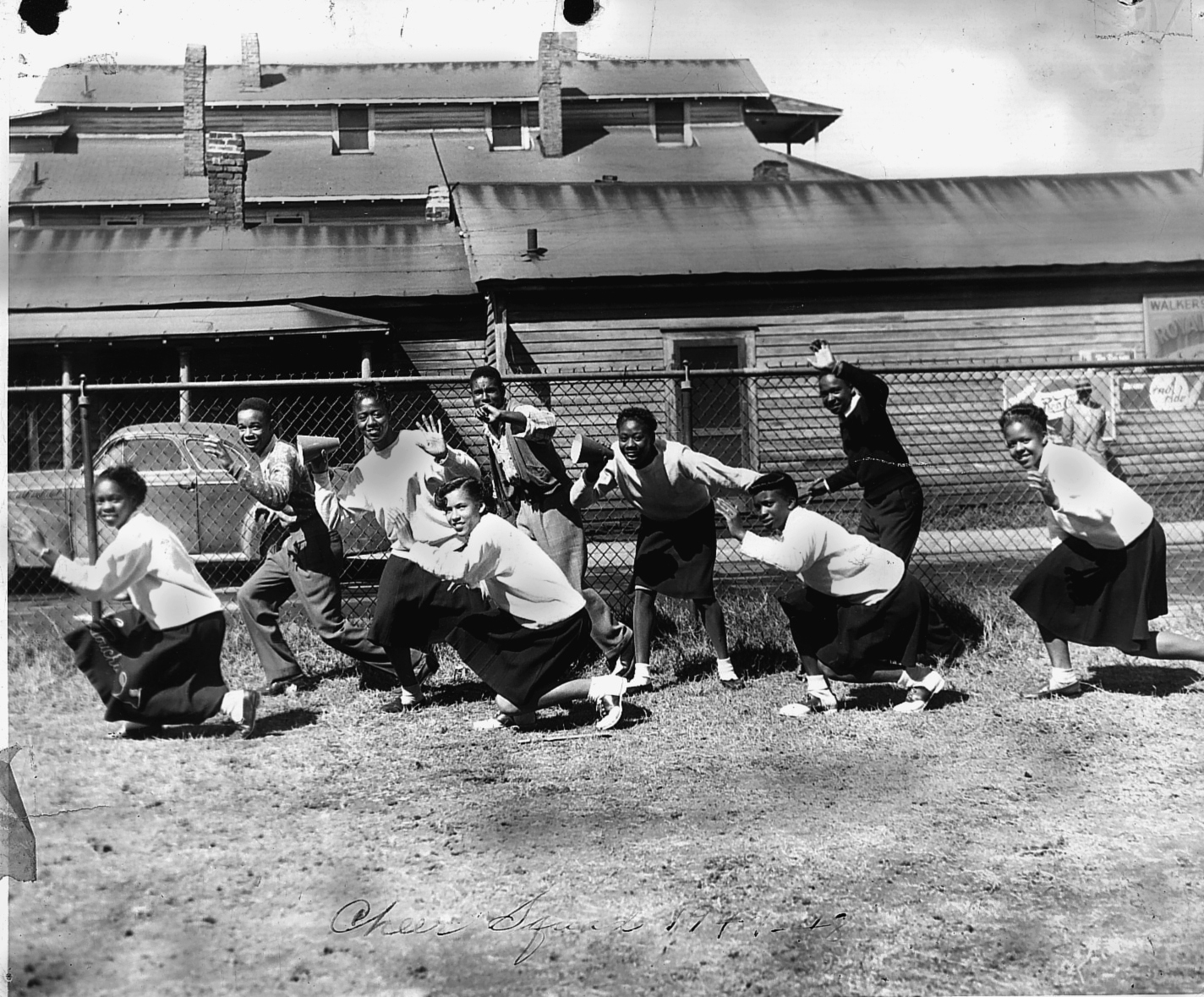 Group of cheerleaders.